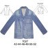 7027 - Molde de Chaqueta con corte en delantero y espalda