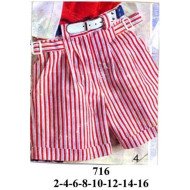 716 - Molde de Short con pinzas delanteras