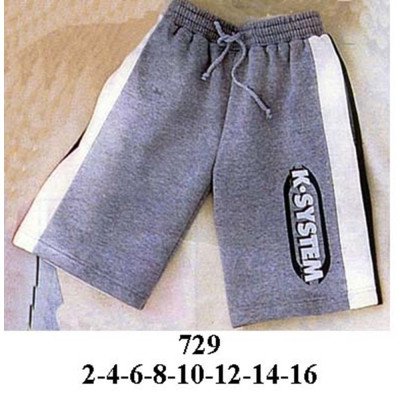 729 - Molde de Short deportivo con pretina elasticada, corte a los costados 729 - Molde de Short deportivo con pretina elasticada, corte a los costados