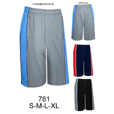 761 - Molde de Bermuda con franja en diagonal, largo bajo la rodilla (largo 60 cms 761 - Molde de Bermuda con franja en diagonal, largo bajo la rodilla (largo 60 cms
