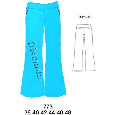 773 - Molde de Pantalón a la cadera pretina 5 773 - Molde de Pantalón a la cadera pretina 5