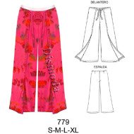 779 - Molde de Pantalón pareo amarrado