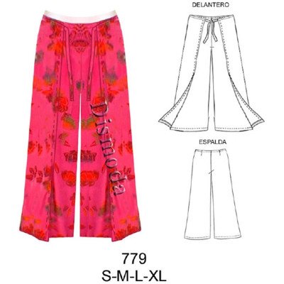 779 - Molde de Pantalón pareo amarrado 779 - Molde de Pantalón pareo amarrado