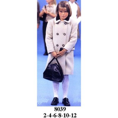 8039 - Molde de Abrigo de niña cruzado 8039 - Molde de Abrigo de niña cruzado