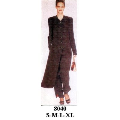 8040 - Molde de Chaqueta larga 8040 - Molde de Chaqueta larga