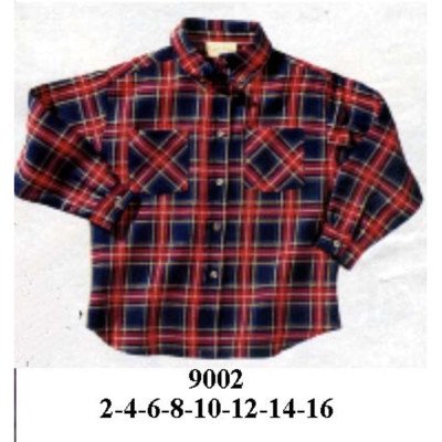 9002 - Molde de Camisa de niño con canesú en espalda