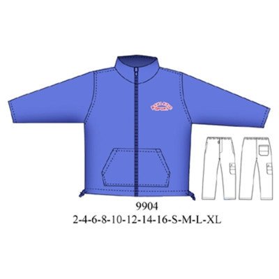 9904 - Molde de Buzo cuello y cierre simple ,pantalón ancho