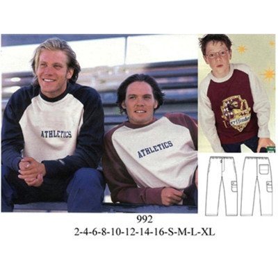 992 - Molde de Buzo manga raglan cuello polo 992 - Molde de Buzo manga raglan cuello polo