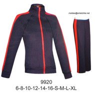 9920 - Molde de Buzo juvenil cuello rib, con cierre, pantalón a la cadera;