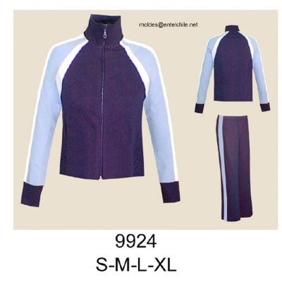 9924 - Molde de Buzo juvenil cuello rib con cierre 9924 - Molde de Buzo juvenil cuello rib con cierre