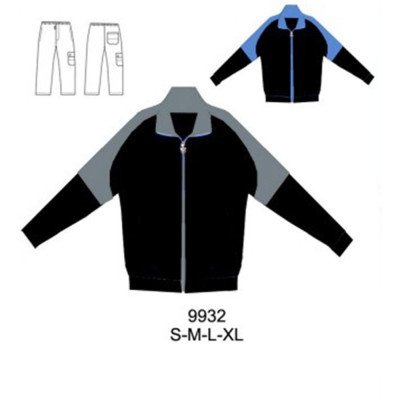 9932 - Molde de Buzo con cortes en mangas;