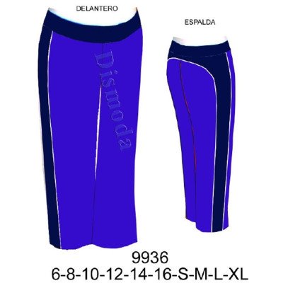 9936 - Molde de Pantalón de buzo con franjas 9936 - Molde de Pantalón de buzo con franjas