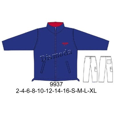 9937 - Molde de Buzo escolar con bolsillo de vivo