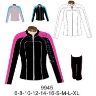 9945 - Molde de Buzo juvenil manga reglan