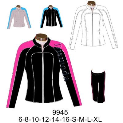 9945 - Molde de Buzo juvenil manga reglan