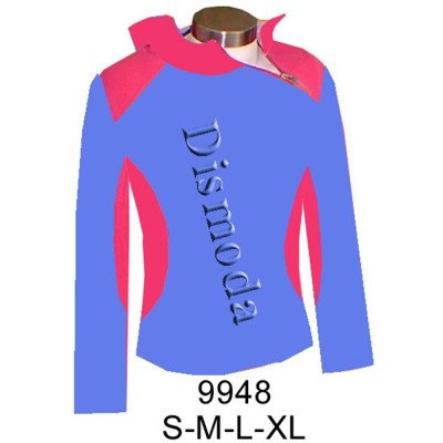 9948 - Molde de Buzo dama con cierre en corte