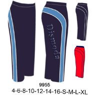9955 - Molde de Pantalón de buzo con corte