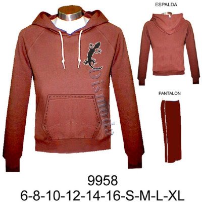 9958 - Molde de Polerón manga raglan corto con gorro, puño y pretina 9958 - Molde de Polerón manga raglan corto con gorro, puño y pretina