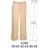A308 - Molde de Pantalón de vestir recto, cintura media