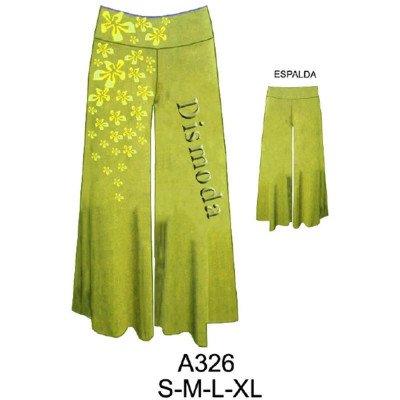 A326 - Molde de Pantalón ancho A326 - Molde de Pantalón ancho