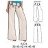 A374 - Molde de Pantalón pierna y pretina ancha con bolsillo