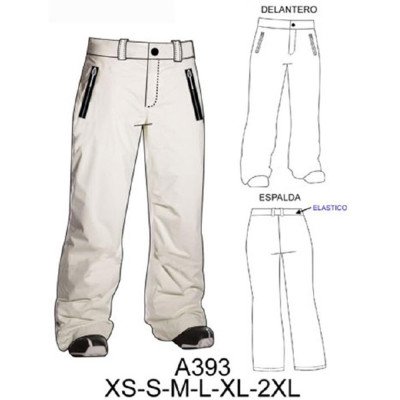 A393 - Molde de Pantalón nieve mujer A393 - Molde de Pantalón nieve mujer