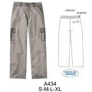 A434 - Molde de Pantalón forrado cargo