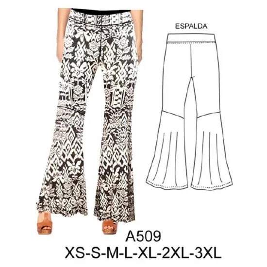 MOLDE: PANTALON CALZA MUJER