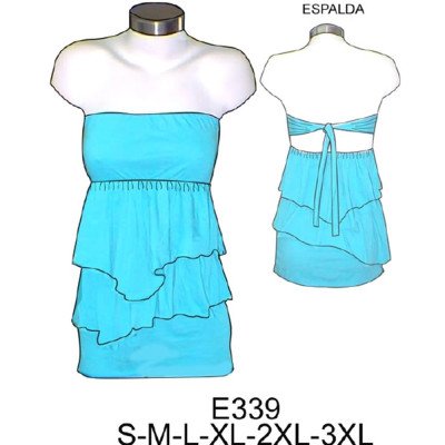 E339 - Molde de Polera, capas straples con amarra en espalda E339 - Molde de Polera, capas straples con amarra en espalda