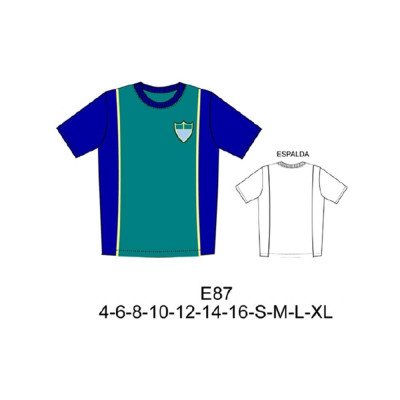 E87 - Molde de Polera polo con corte vertical E87 - Molde de Polera polo con corte vertical