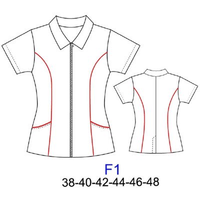 F1 - Molde de Delantal corte princesa F1 - Molde de Delantal corte princesa