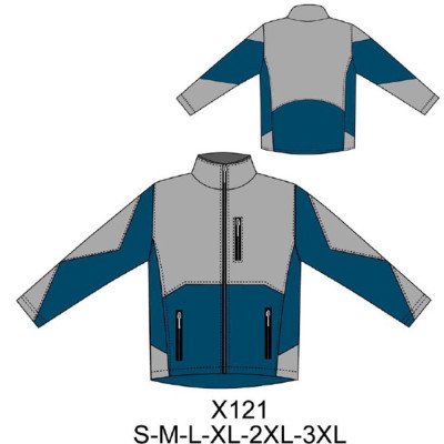 X121 - Molde de Chaqueta polar X121 - Molde de Chaqueta polar