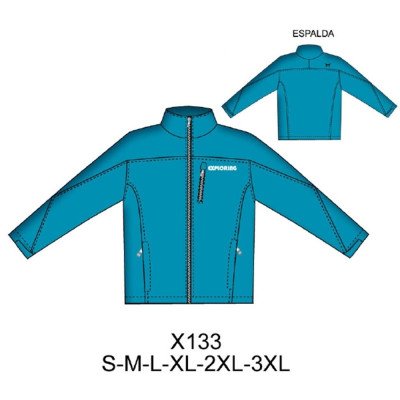 X133 - Molde de Casaca softshell X133 - Molde de Casaca softshell