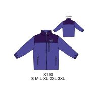 X190 - Molde de Cortaviento de hombre con canesú, puño con elástico