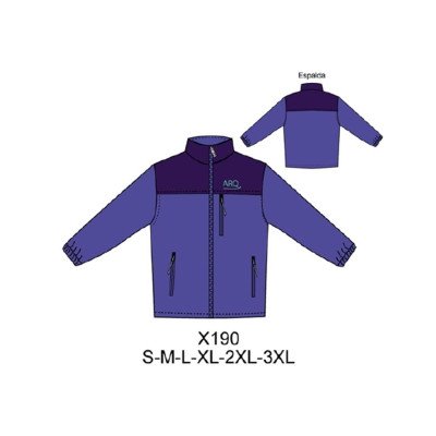 X190 - Molde de Cortaviento de hombre con canesú, puño con elástico X190 - Molde de Cortaviento de hombre con canesú, puño con elástico