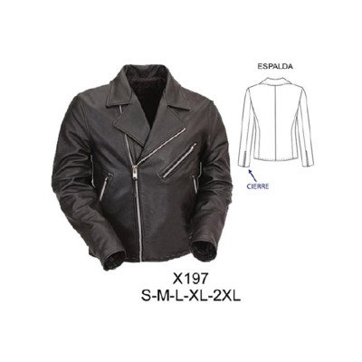 X197 - Molde de Casaca rockera hombre X197 - Molde de Casaca rockera hombre