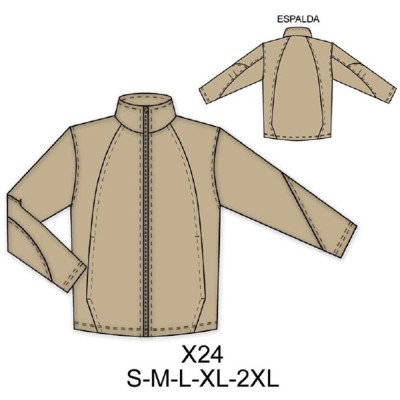 X24 - Molde de Casaca de hombre X24 - Molde de Casaca de hombre