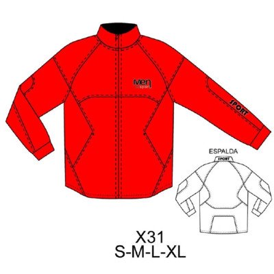 X31 - Molde de Chaqueta con corte X31 - Molde de Chaqueta con corte