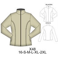 X48 - Molde de Polerón polar corte princesa