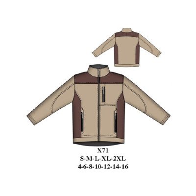 X71 - Molde de Casaca softshell hombre X71 - Molde de Casaca softshell hombre