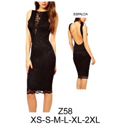 Z58 - Molde de Vestido espalda descubierta Z58 - Molde de Vestido espalda descubierta