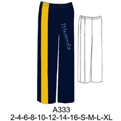 A333 - Molde de Pantalón buzo con franja en costado A333 - Molde de Pantalón buzo con franja en costado