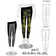 A417 - Molde de Calza con corte anatómicos y pretina ancha