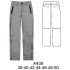 A438 - Molde de Pantalón largo recto con cintura de pasadores, bragueta frontal, bolsillos laterales y falsos bolsillos traseros de vivo