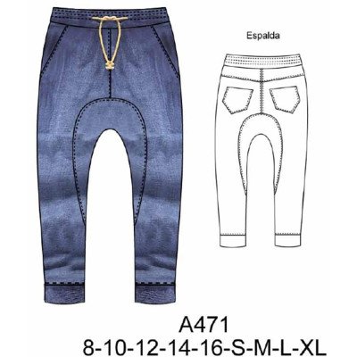 A471 - Molde de Pantalón (jtb) pitillo A471 - Molde de Pantalón (jtb) pitillo