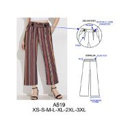 A519 - Molde de Pescador recto con aplicación en pretina delantera