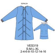 VES319 - Molde de Delantal quirúrgico