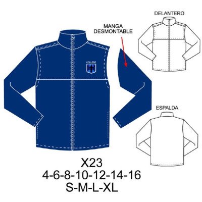 X23 - Molde de Polerón o cortaviento X23 - Molde de Polerón o cortaviento
