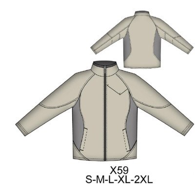 X59 - Molde de Chaqueta entallada X59 - Molde de Chaqueta entallada