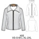 X65 - Molde de Chaqueta polar cuello grande